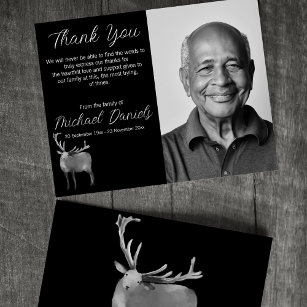 Buy mit Antlers Beerdigung Danke Karten