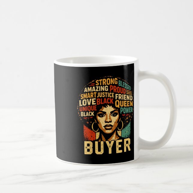 Buyer Black History Month Powerful Black Pride Art Kaffeetasse (Rechts)