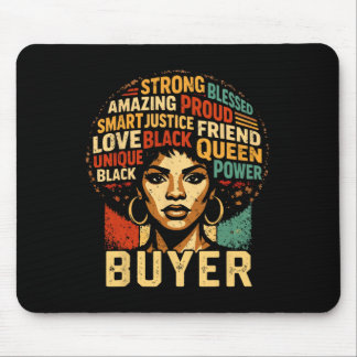 Buyer Black History Month Powerful Black Pride Art Mousepad