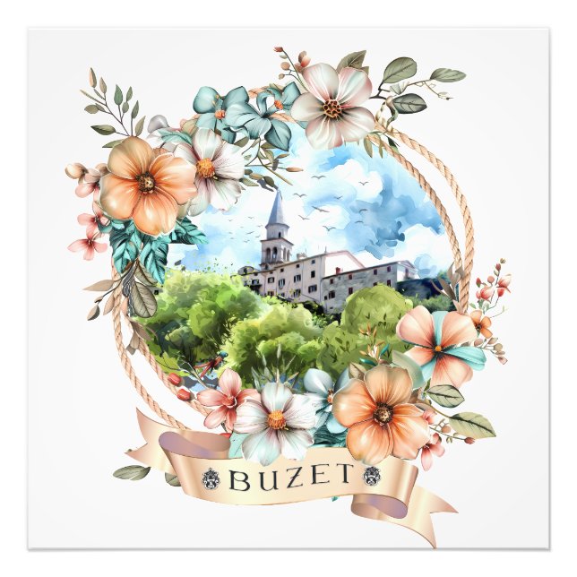 Buzet Croatia Fotodruck (Vorne)