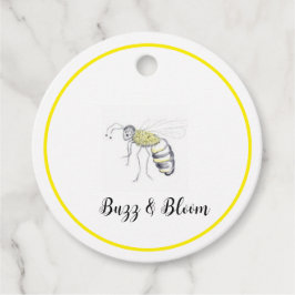 Buzz & Bloom Geschenketiketten - Bienendesign in H Geschenkanhänger