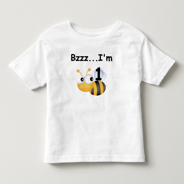 Buzz Bumblebee 1er Anniversaire T-shirts et cadeau (Devant)