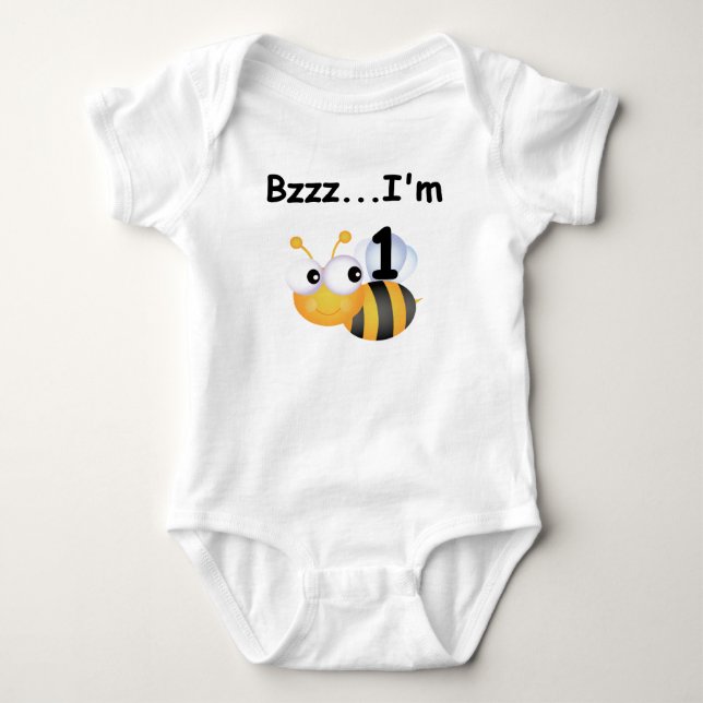 Buzz Bumblebee 1er Anniversaire T-shirts et cadeau (Devant)