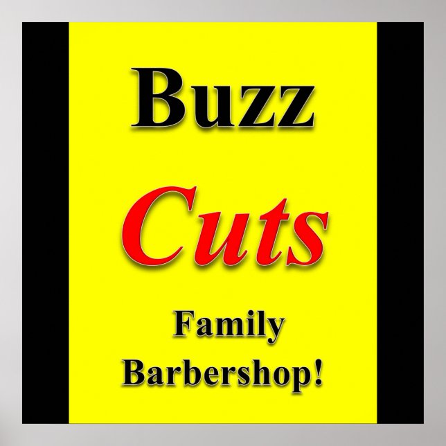 Buzz Coupes Famille Barbershop Poster Matte (Devant)