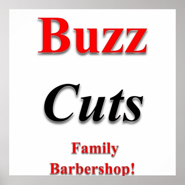 Buzz Cuts Poster Matte (Vorne)