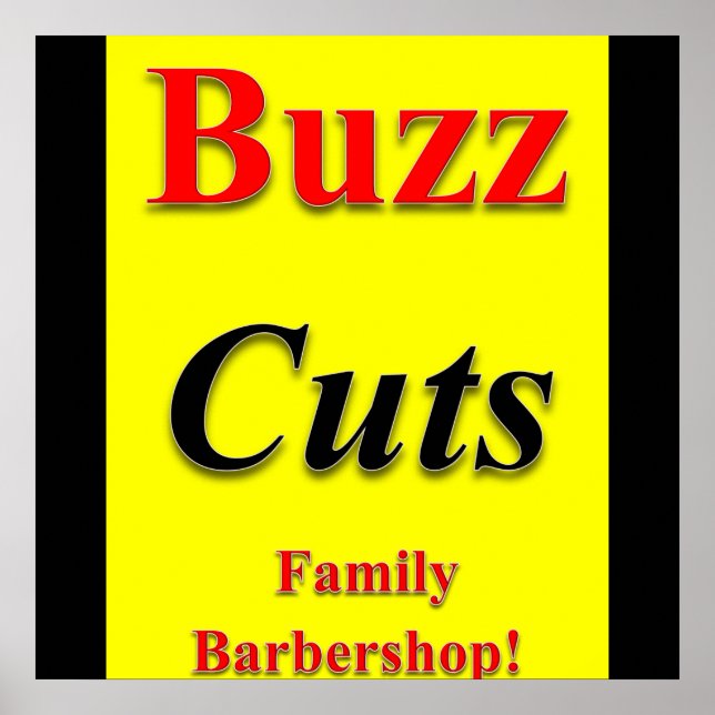 Buzz Cuts Poster Matte (Vorne)