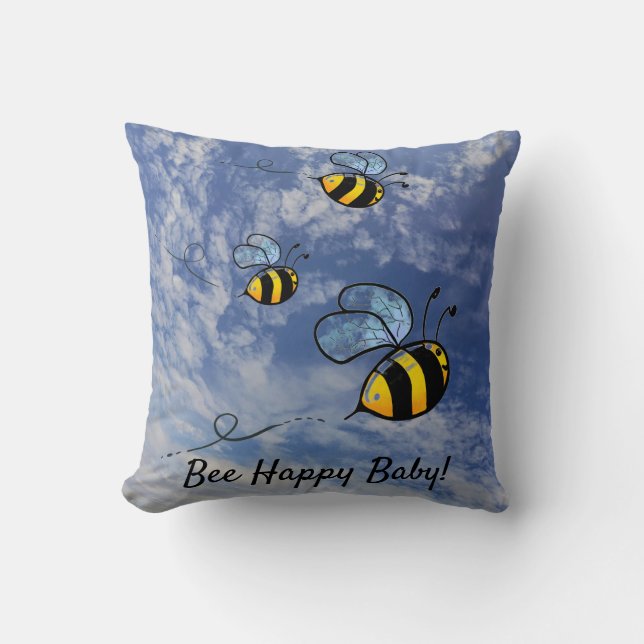 Buzz das Bienenkissen Kissen (Vorderseite)
