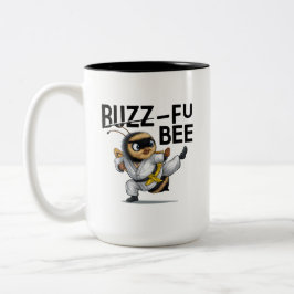 Buzz-Fu Bee Martial Arts Zweifarbige Tasse