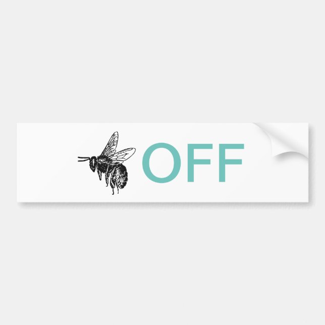 Buzz Off Car Magnet Autoaufkleber (Vorne)