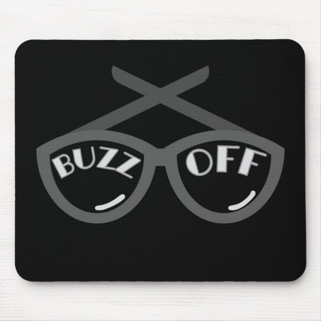 Buzz Off - T - Shirt der Frauen in den 40er Jahren Mousepad (Vorne)