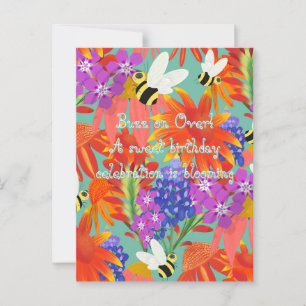 BuzzAmongBlooms_Editable Kinder Postkarte