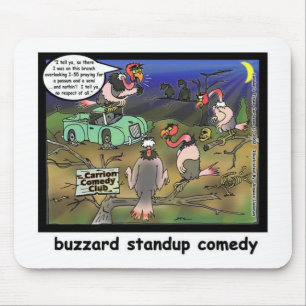 Buzzard Comedy Clubs Lustige Cartoon Geschenke & T Mousepad