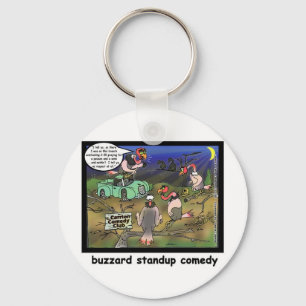 Buzzard Comedy Clubs Lustige Cartoon Geschenke & T Schlüsselanhänger
