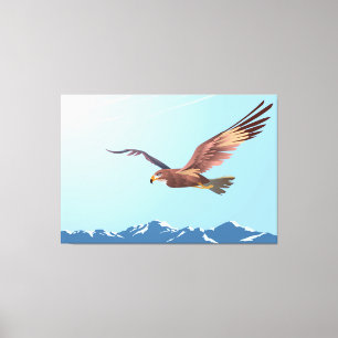 Buzzard Flying Leinwanddruck