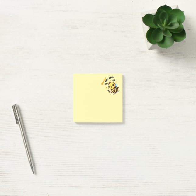 Buzzin' With Ideas Cute Bee Post-It Notes Klebezettel (Büro)