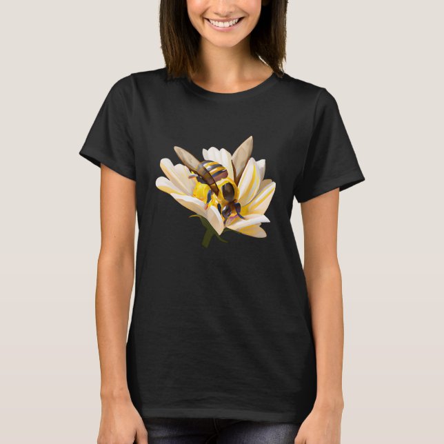 Buzzing Bee  Save the Pollinators T-Shirt (Vorderseite)