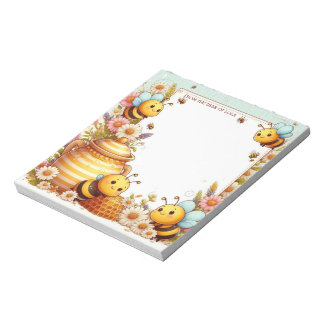 Buzzing Honey Bee Notizblock