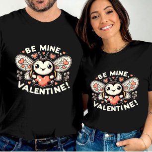 Buzzing Liebe Bee Mine Valentinstag T-Shirt