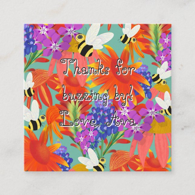 BuzzUnderBlooms_Editable Kids Begleitkarte (Vorderseite)
