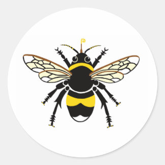 Buzzy BEE - Erhaltung - Ökologie - Natur - Runder Aufkleber