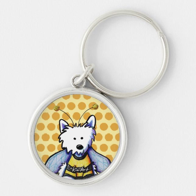 Buzzy Bee Westie Schlüsselanhänger (Vorne)