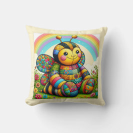 Buzzy Patchwork Blossom Kissen