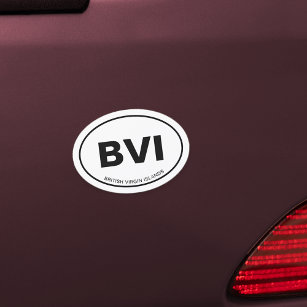 BVI British Virgin Islands Abréviation Euro Oval