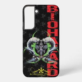 BW! BIOGEFÄHRDUNG WARNEN! TOTENKOPF SAMSUNG GALAXY HÜLLE