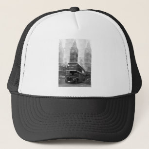 BW Black & White London Bus & Big Ben Truckerkappe