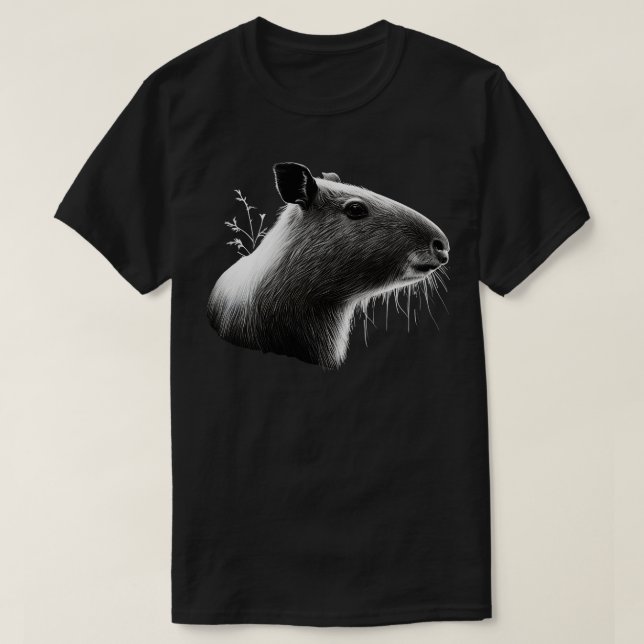 BW Capybara T-Shirt (Design vorne)