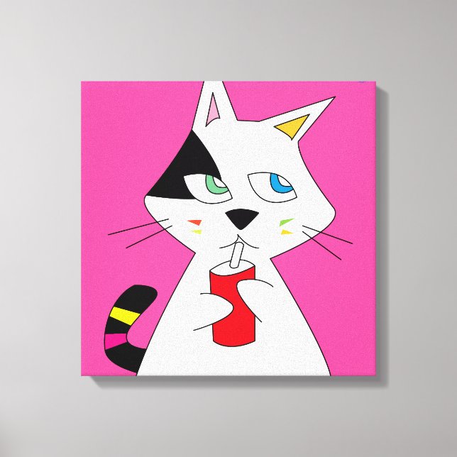 BW-CAT LEINWANDDRUCK (Vorderseite)