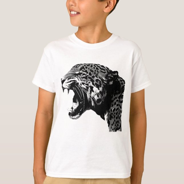 BW Jaguar T-Shirt (Vorderseite)