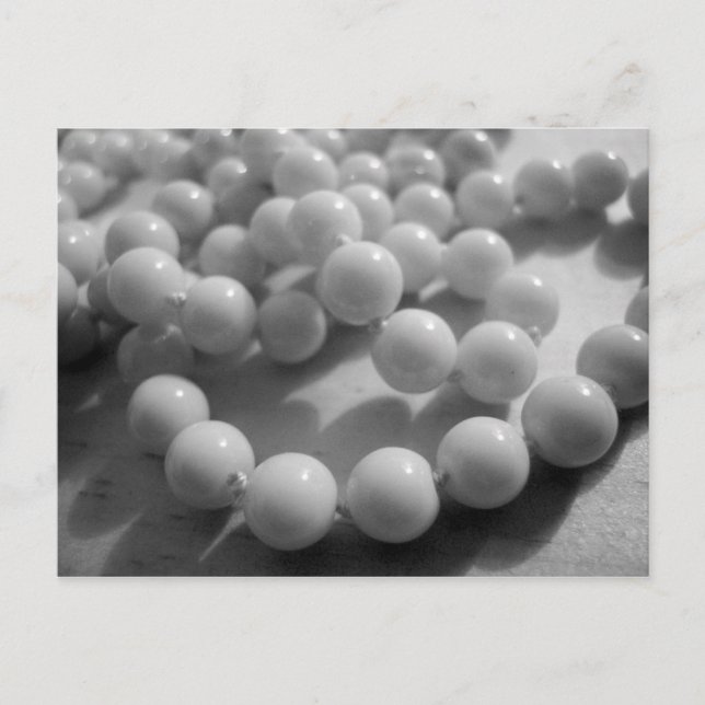 BW Pearl Foto Postkarte (Vorderseite)