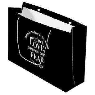 BW 'Perfect Liebe Drives Out Fear' - 1 John 4:18 Große Geschenktüte