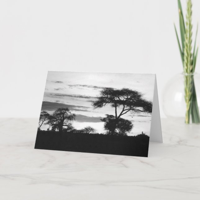 BW Sunset Karte (Vorderseite)