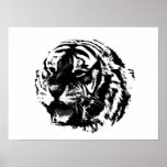 BW Tiger Poster Print Pop Art Style Tigers Plakate<br><div class="desc">Das Gesicht sibirischer Tiger-Plakatdrucke - Motivierend Mut / vertrauter Pop Art Tigers - Gelbe Tiger Kopf / Portrait Digital Animal Artwork - Tiger Eyes Pop Art Image - Leiter Tiger - Tiger Portrait - Wilde Tiger - Big Cats Digital Images</div>