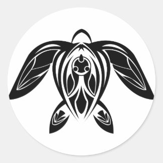 BW Tribal Sea Turtle Sticker