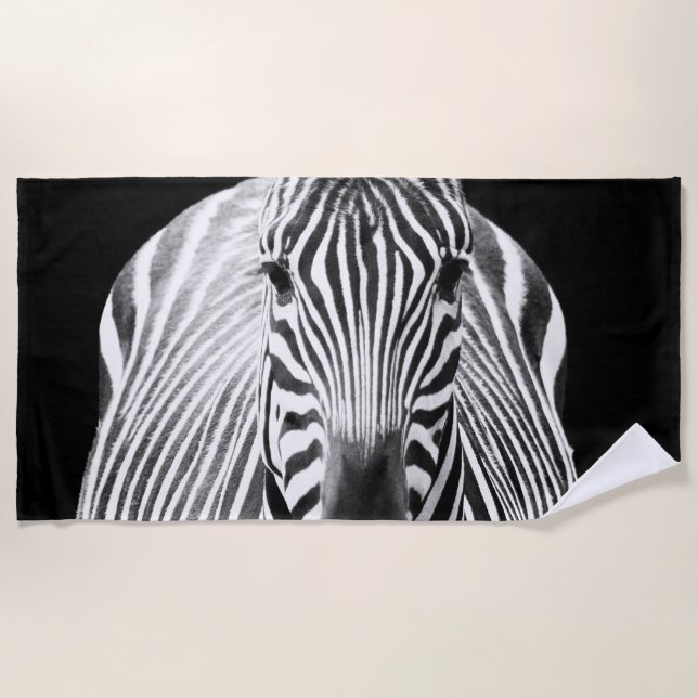 BW Zebra Strandtuch (Vorderseite)