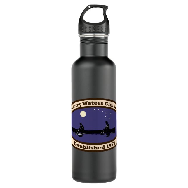 BWCA - Camp der Jagd auf Fischkanuen Trinkflasche (Vorderseite)