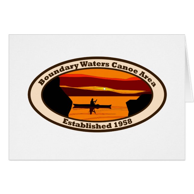 BWCA Emblem mit Canoe (Vorderseite (Horizontal))