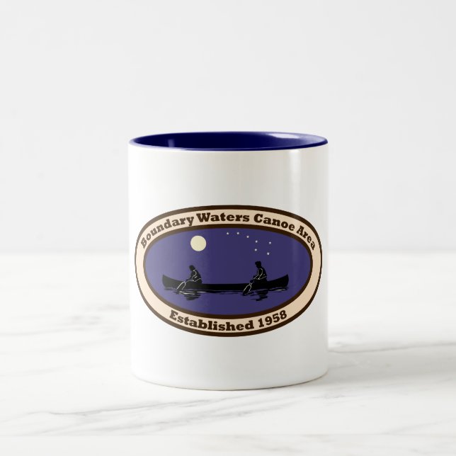 BWCA-Emblem Zweifarbige Tasse (Mittel)