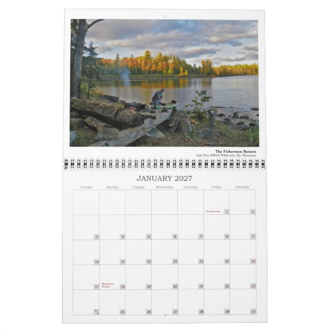 BWCA Namekagon Kalender (Jan 2027)