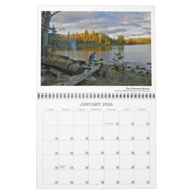 BWCA Namekagon Kalender (Jan 2026)