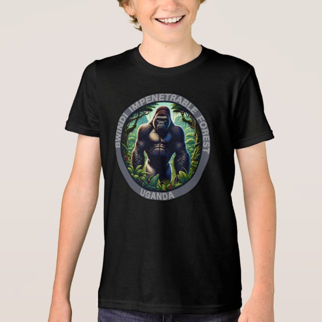 Bwindi Impenetrable Forest Uganda Tri-Blend Shirt (Vorderseite)
