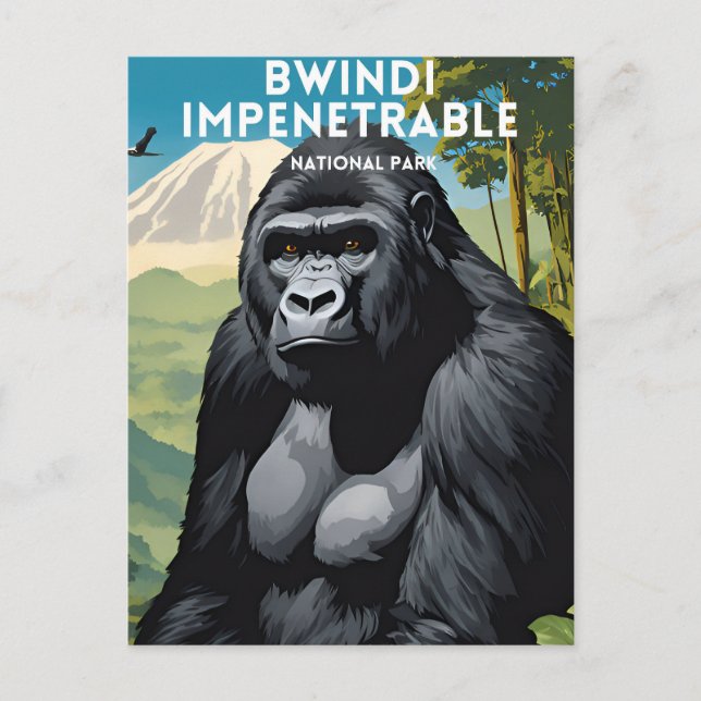 Bwindi Impenetrable National Park Travel Postkarte (Vorderseite)