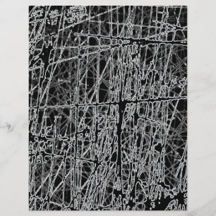 BWRG SCHWARZ-WEISS SCRATCHES REVERSE GRUNGE ABSTRA FLYER