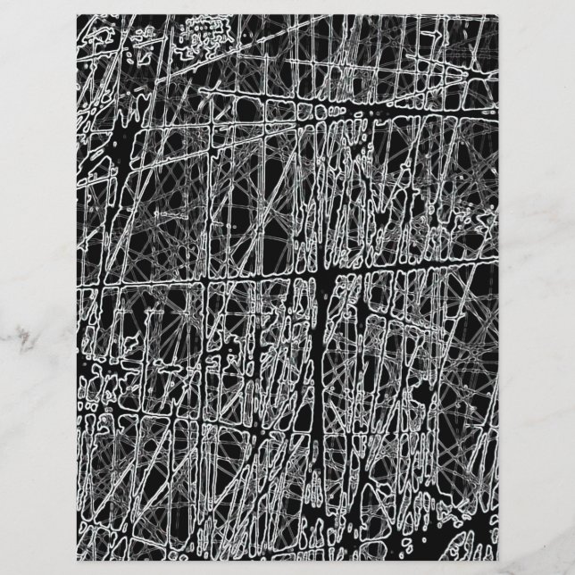 BWRG SCHWARZ-WEISS SCRATCHES REVERSE GRUNGE ABSTRA FLYER (Vorne)