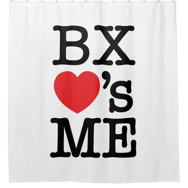 BX hat ME Duschvorhang (Vorderseite)