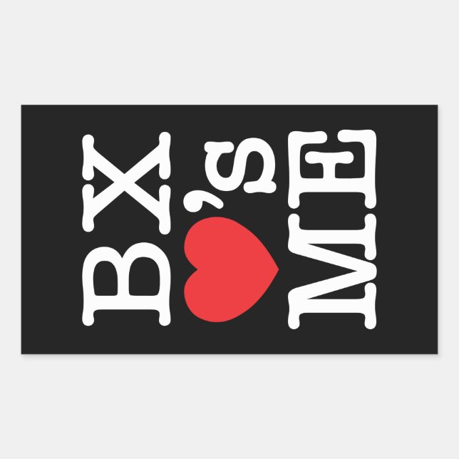 BX hat ME Rechteckiger Aufkleber (Vorderseite)