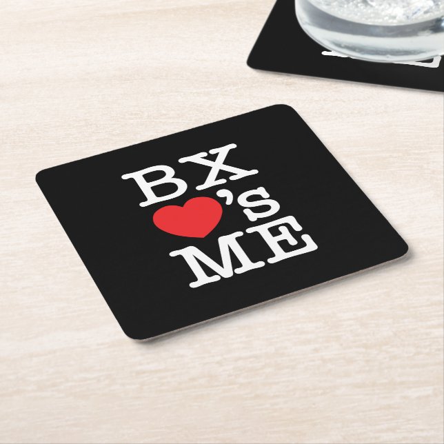BX hat ME Rechteckiger Pappuntersetzer (angewinkelt)